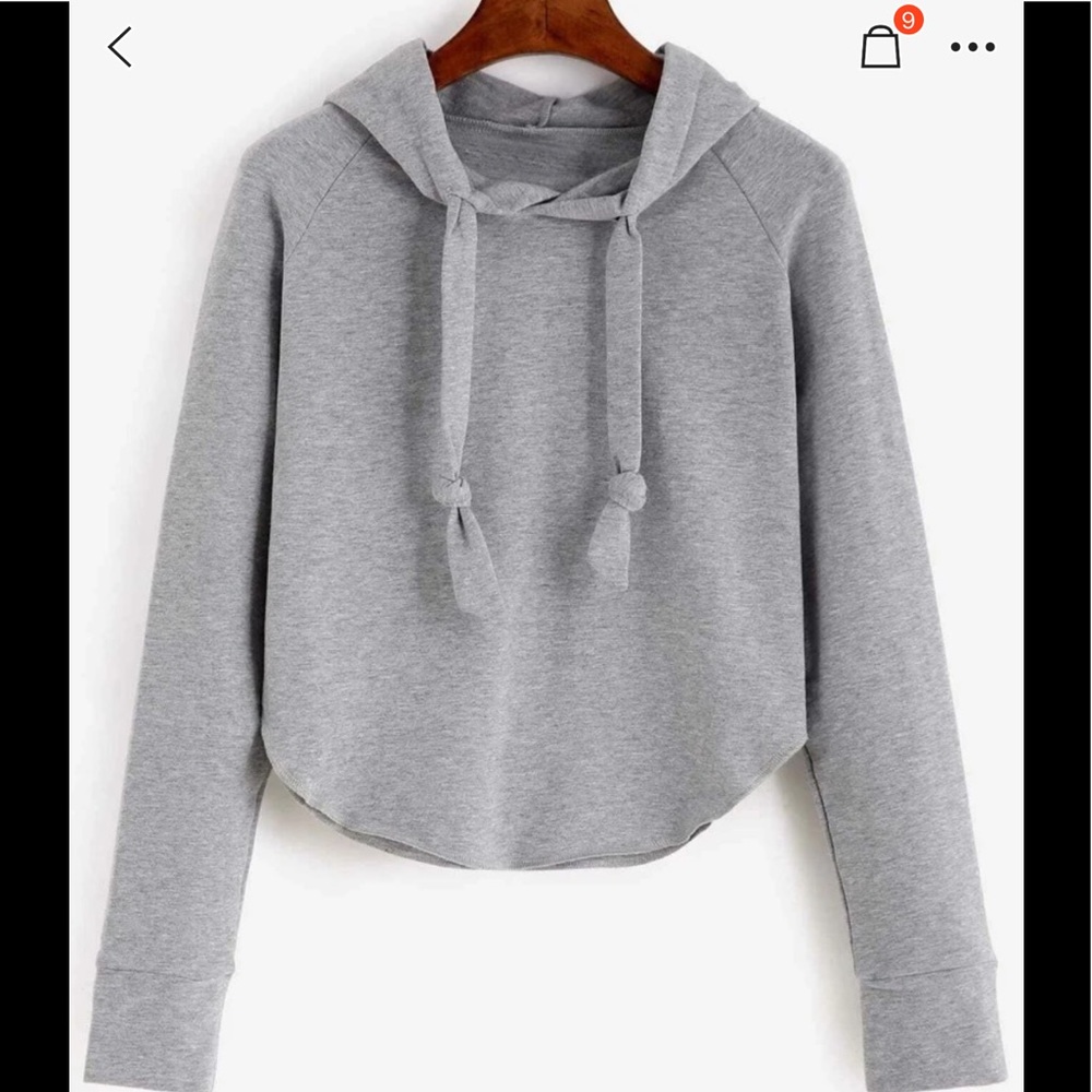 NWOT Grey Light weight Hoodie Pullover SZ xl